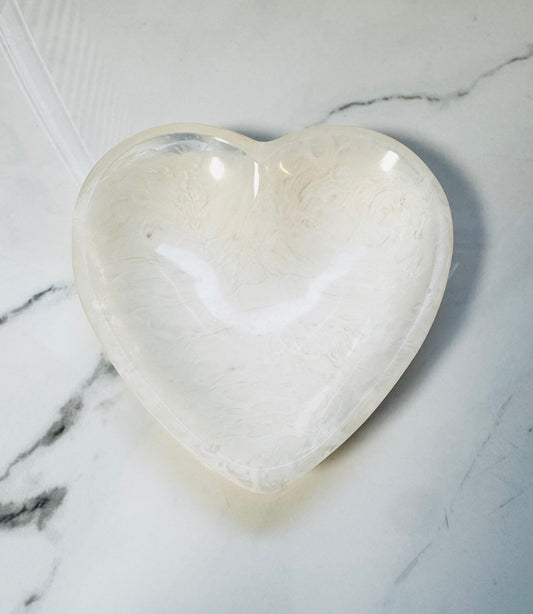 White Heart Dish