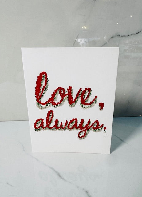 Love, Always Tulips Card