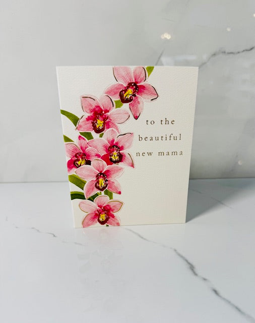 Orchid New Mama Card
