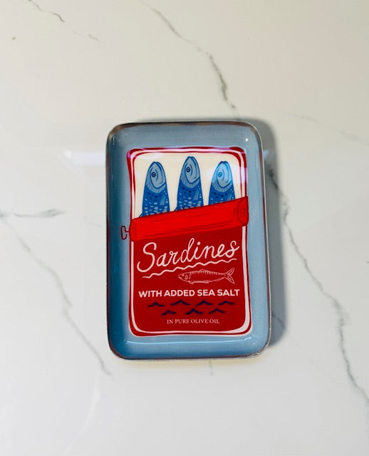 Blue and Red Sardine Trinket Tray