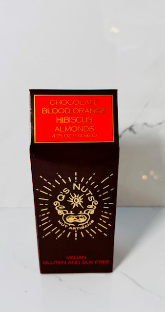 Chocolate Blood Orange with Hibiscus Almonds Gift Box