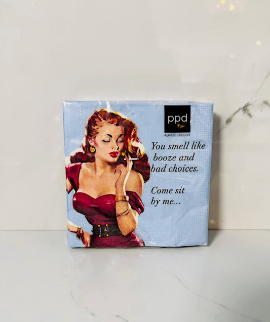 Come Sit By Me Cocktail Napkin