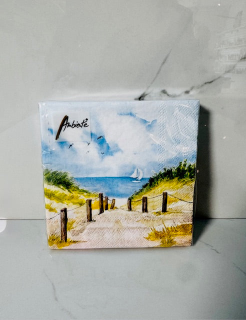 Dune Beach Path Cocktail Napkin