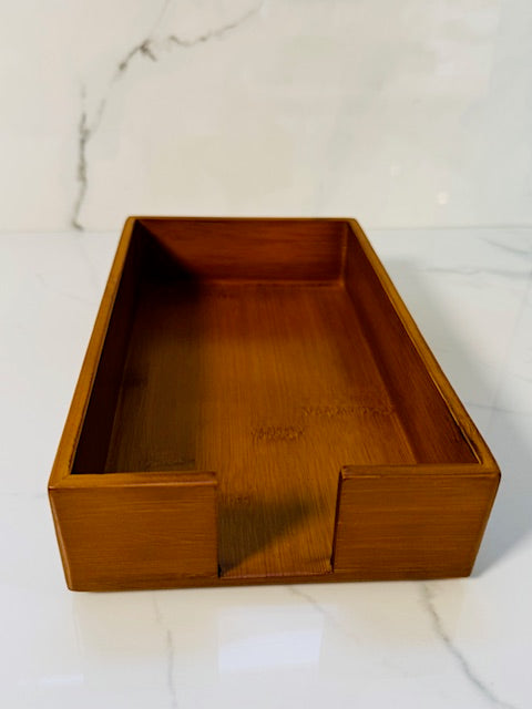 Chestnut Guest Napkin Caddy