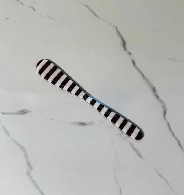 Brown and White Stripe Spreader