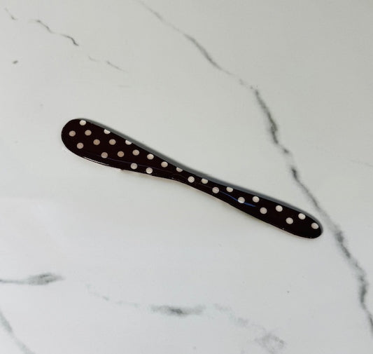 Brown and White Polka Dot Spreader