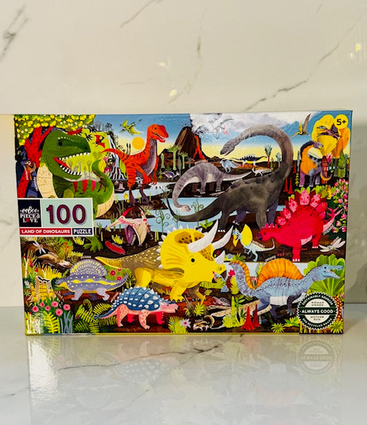 Land of Dinosaurs - 100 Piece Puzzle