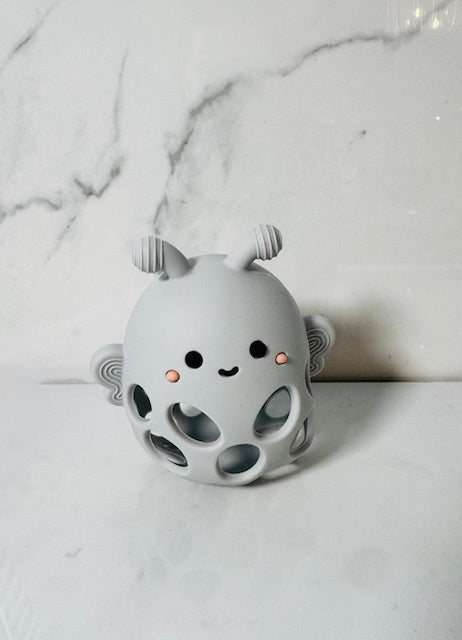 Honey Bee Teether - Gray