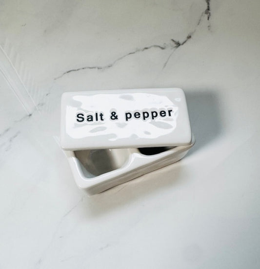 Salt and Pepper Pinch Pots with Lid