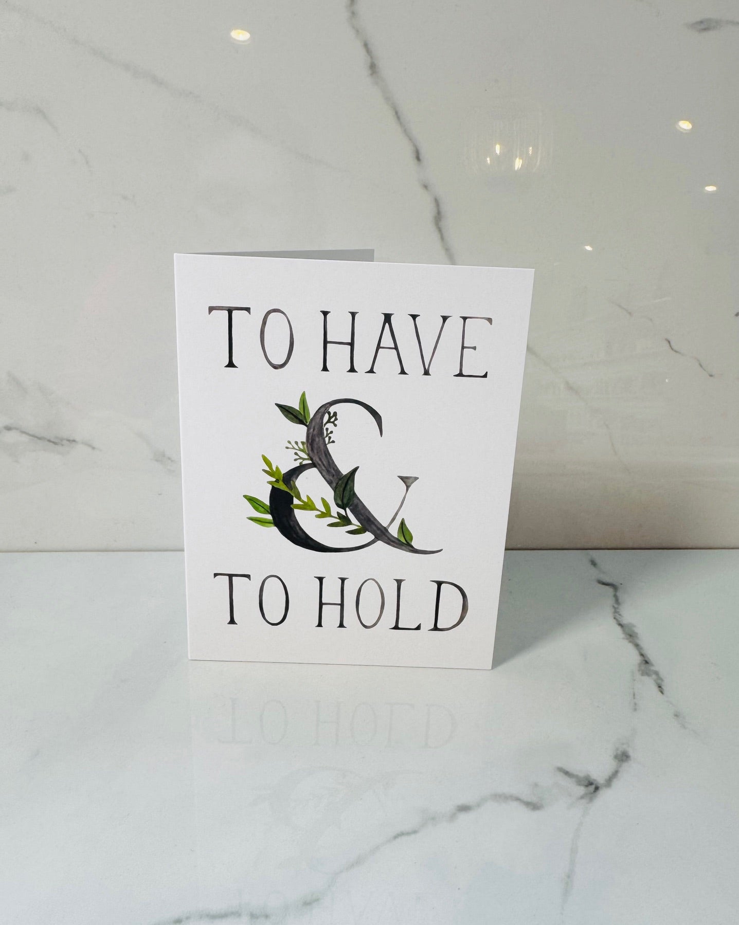 To Have & To Hold Wedding Card