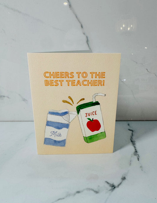 Cheers To A Great Teacher Card
