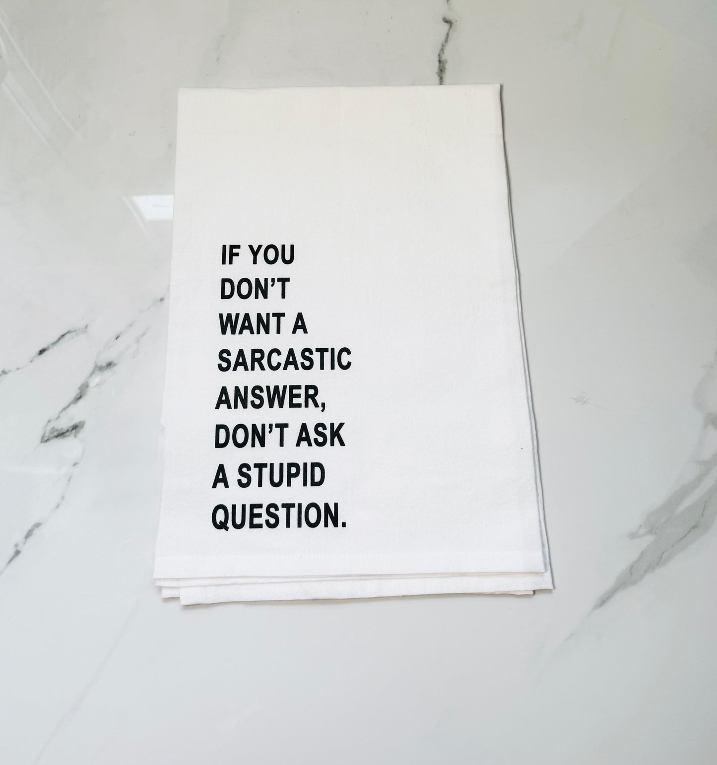 Sarcastic Answer Hand Towel