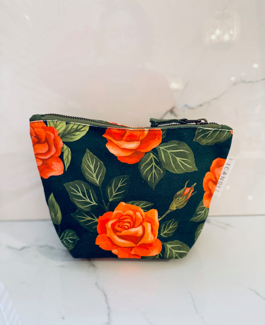 Roses Canvas Pouch