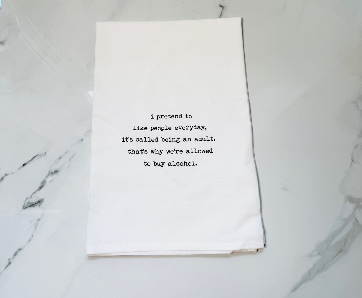 Being An Adult Hand Towel
