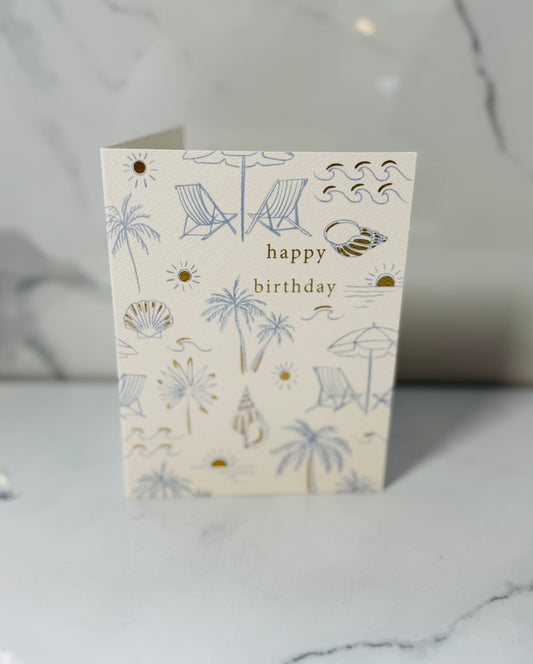 Beach Birthday Card