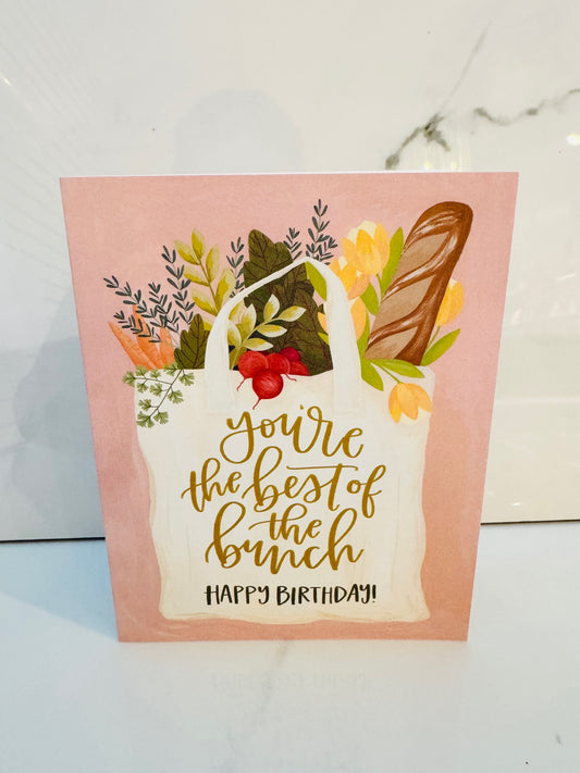 You're the Best of the Bunch Birthday Greeting Card
