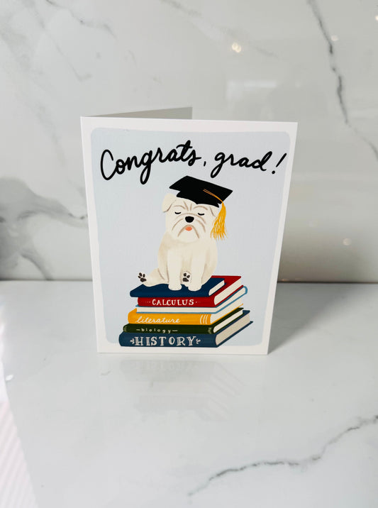 Bulldog Grad Card