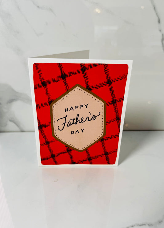 Buffalo Plaid Father's Day Card