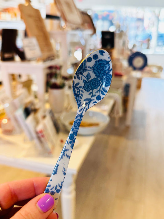 Marigold Blue and White Spoon