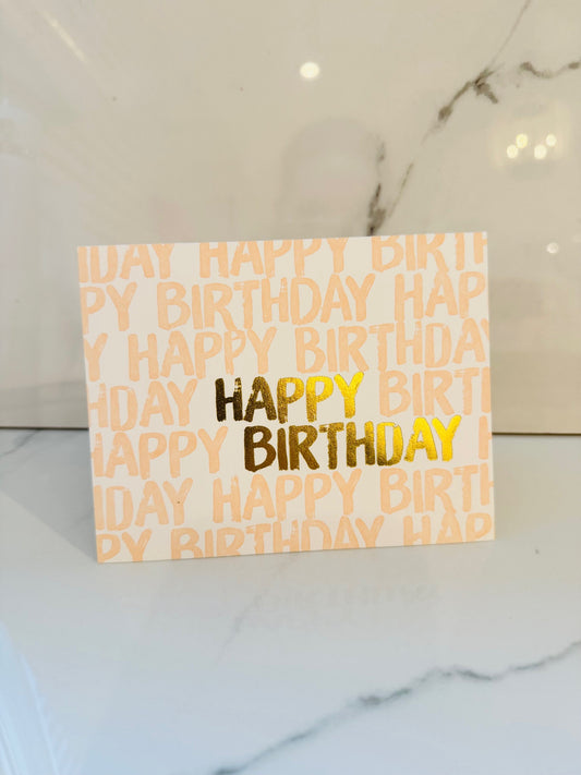 Blushing Birthday Greeting Card