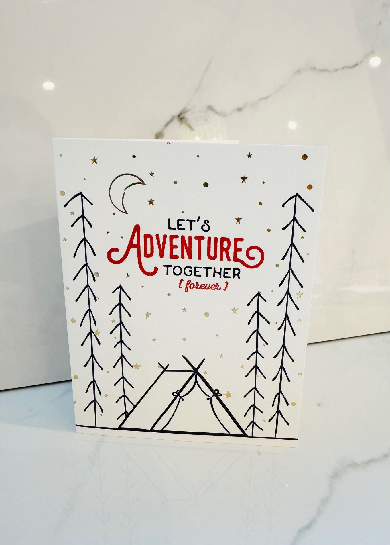 Let's Adventure Together Forever Greeting Card