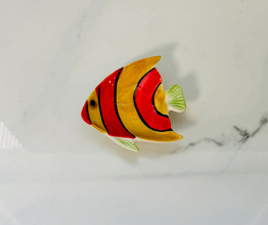 Red and Yellow Fish Tidbit Dish