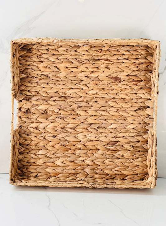 Wicker Weave Serving Tray