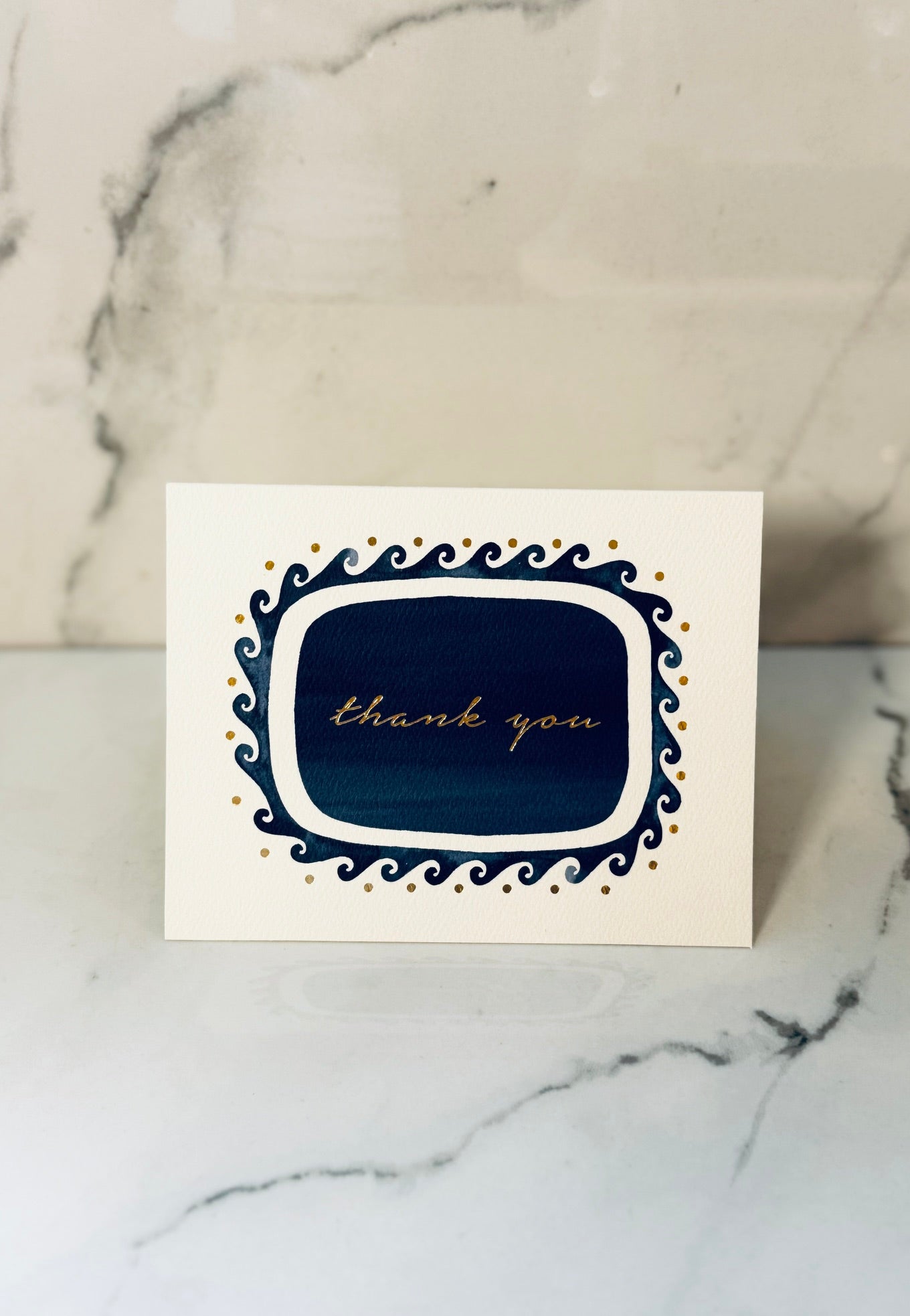 Wave thank you card