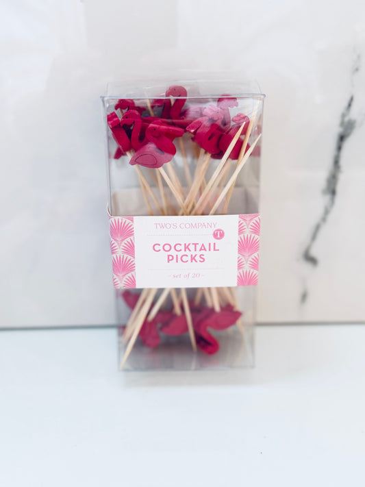 Fuschia Flamingo Cocktail Picks