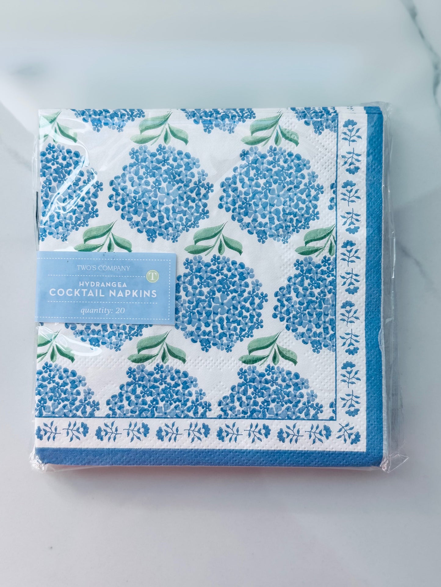 Hydrangea Cocktail Napkins