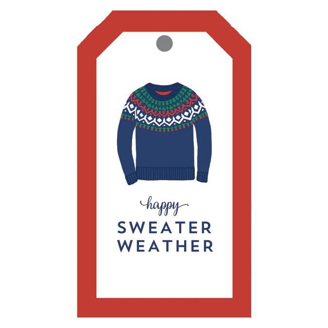 Happy Sweater Weather Gift Tags