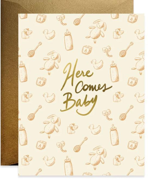 Here Comes Baby Card