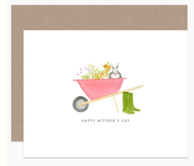 Happy Mother's Day Wheelbarrow Card