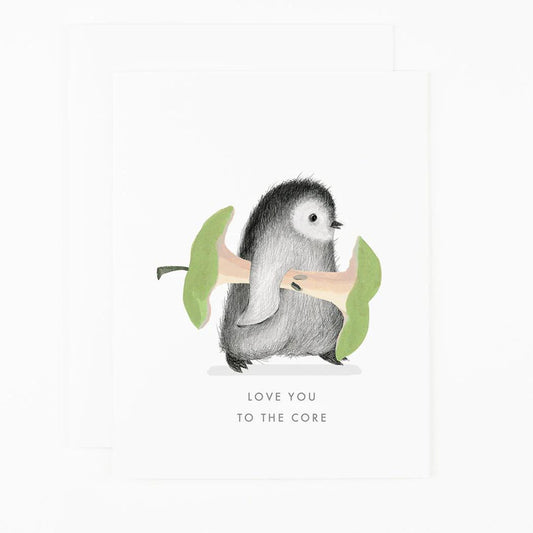 Love you to the core  card