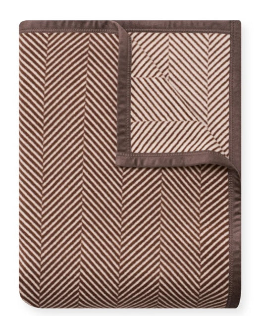 Chocolate Brown Herringbone ChappyWrap Blanket