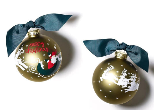 Merry Christmas to All Glass Ornament