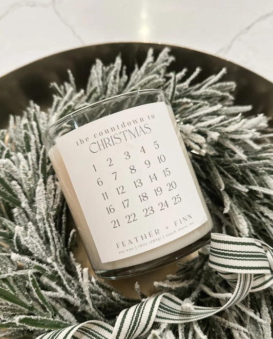 Countdown to Christmas Candle