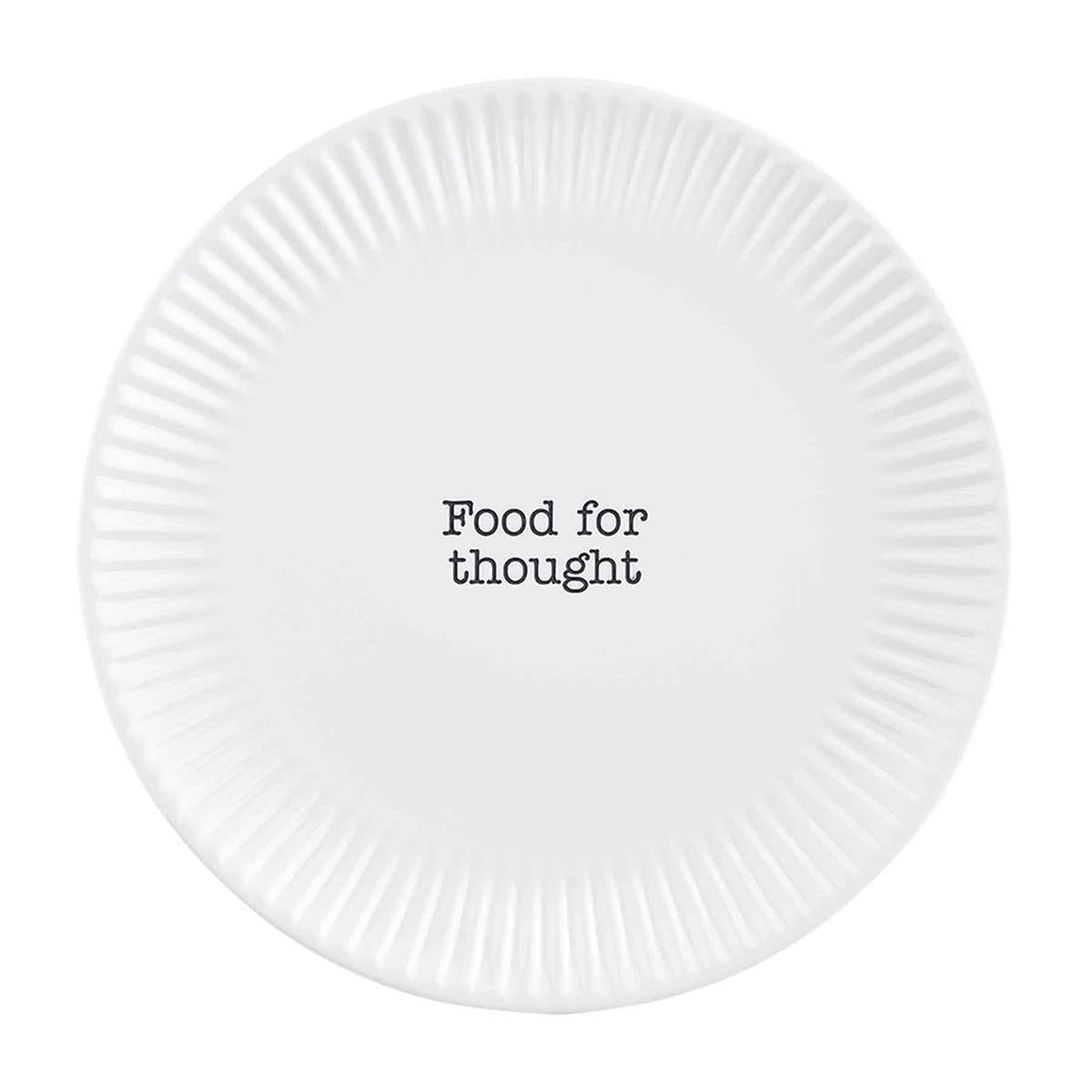Food For Thought Melamine Plate