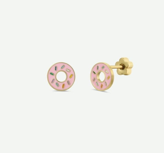 Donut Enamel Kids Earrings