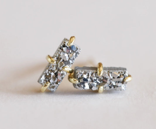 Druzy Bar Earrings