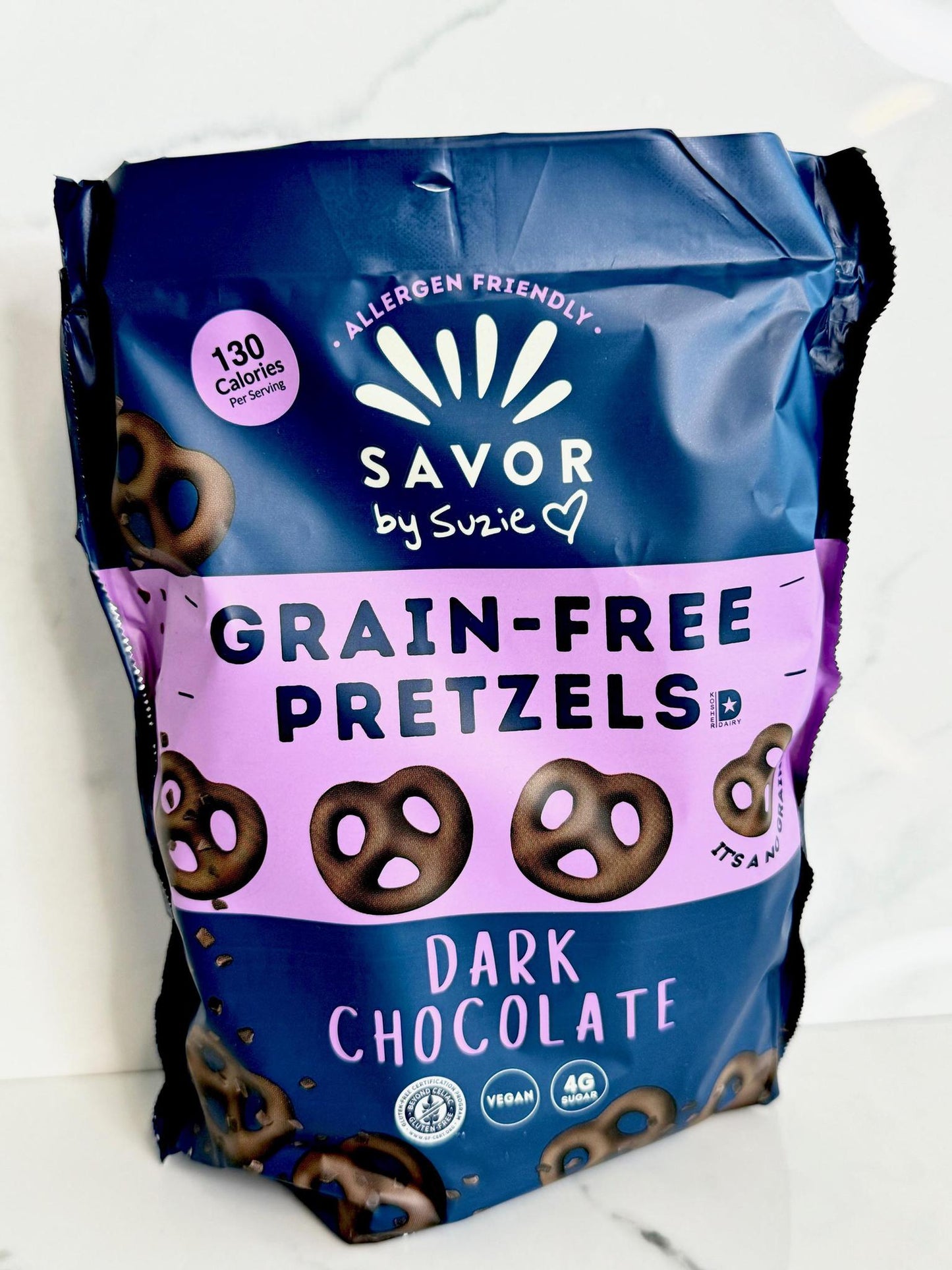 Dark Chocolate Grain Free Pretzels
