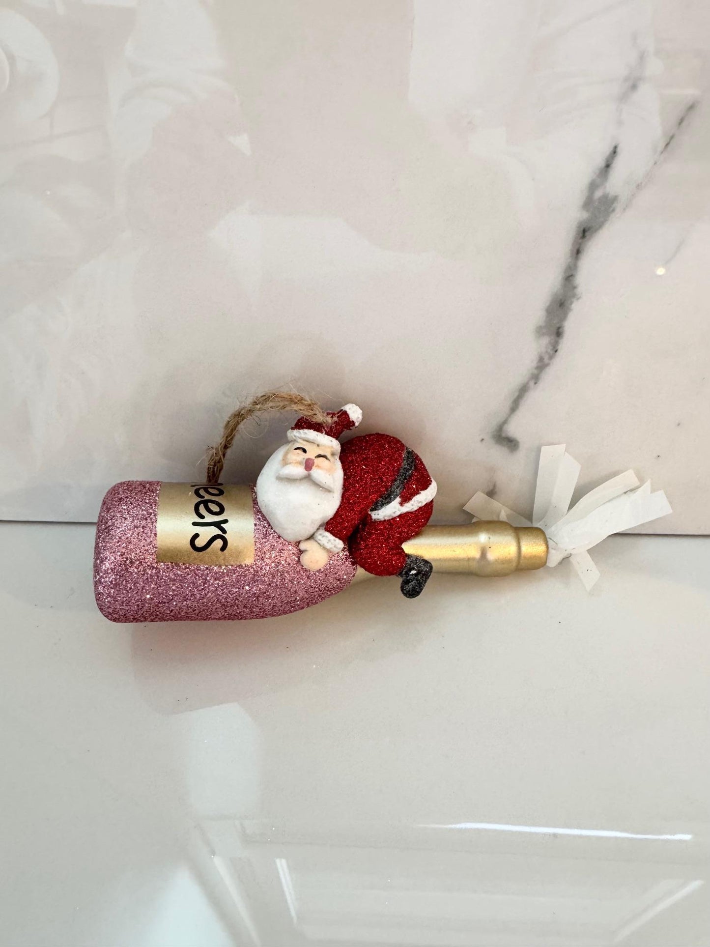 Cheers Santa Ornament