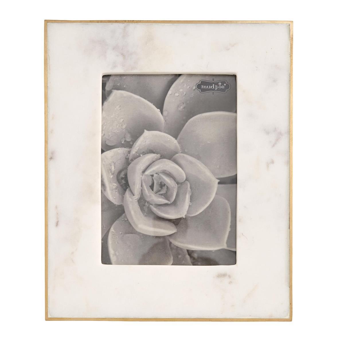 Marble and Gold Frame - 4 X 6