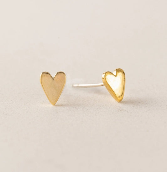 Everly Heart Stud Earrings