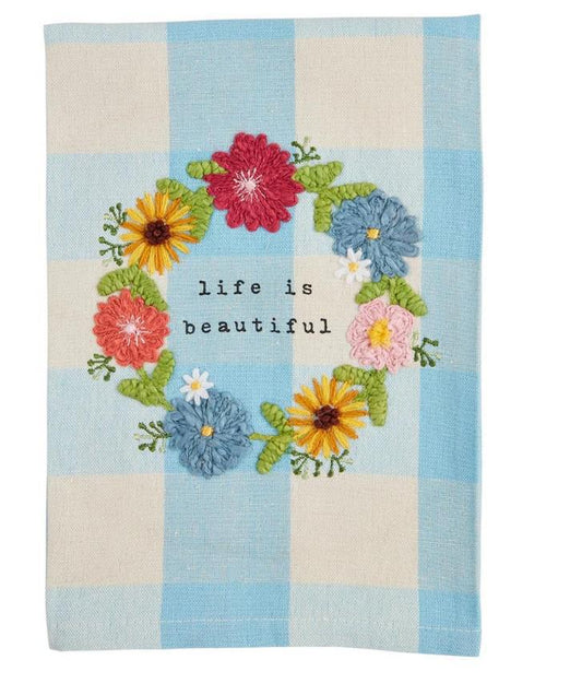 Life is Beautiful Hand Towel