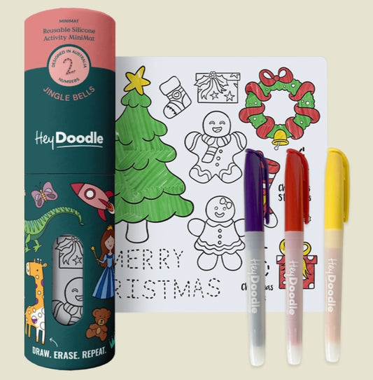 Jingle Bells Mini Coloring & Doodle Mat
