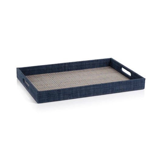 Navy Houndstooth Tray