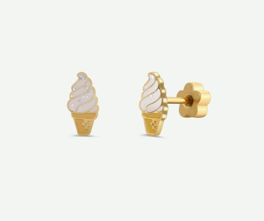 Ice Cream Enamel Kids Earrings