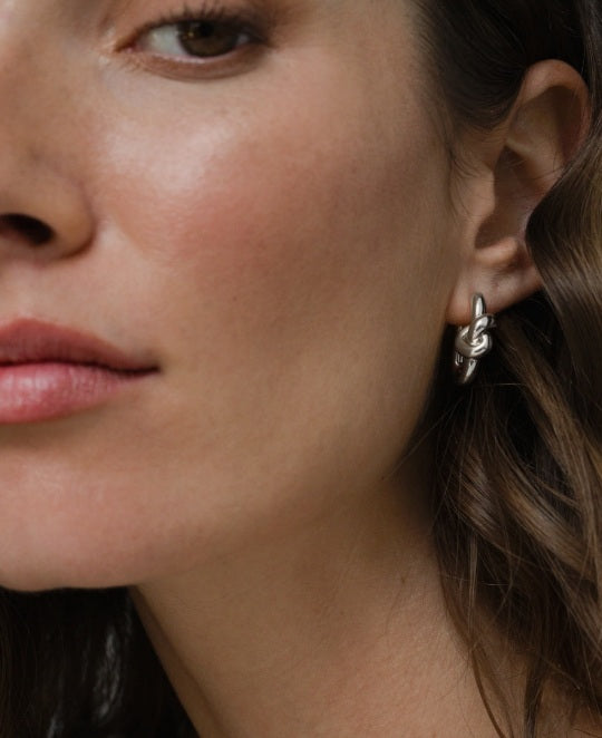Karina Knot Hoop Earrings