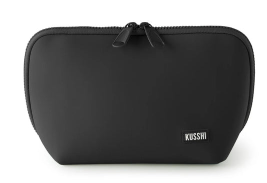 Black with Pink Neoprene Makeup Bag